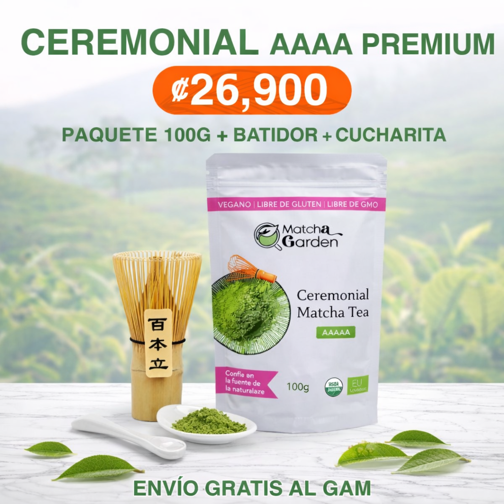 Promoción!- Matcha ceremonial (100 gramos) + Batidor
